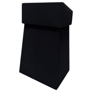 BLACK COVERED LECTERN