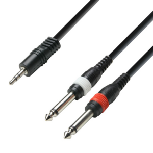 Image for 3.5MM MINIJACK TO  TWIN TS JACK