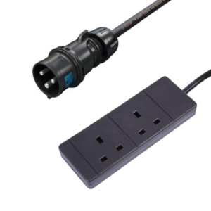 Image for 16 AMP PLUG TO 13 AMP 2 GANG SOCKET
