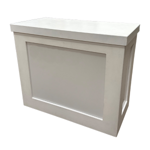 DISPLAY POD WHITE – DJ BOOTH OR DISPLAY PLINTH Image DISPLAY POD WHITE – DJ BOOTH OR DISPLAY PLINTH