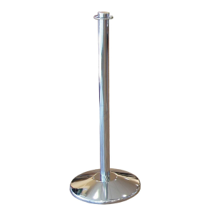 CHROME ROPE POST FOR RED OR BLACK ROPE Image CHROME ROPE POST FOR RED OR BLACK ROPE